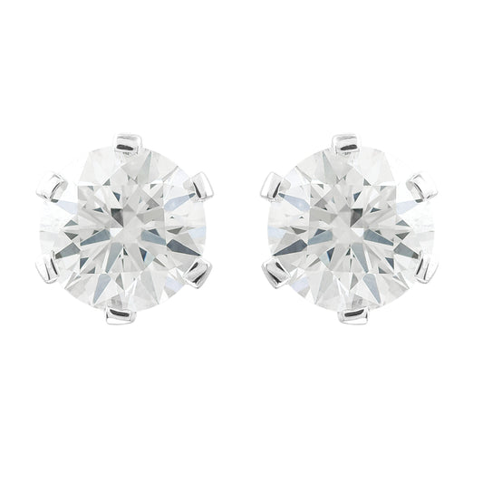 3.14 Carats Lab Grown Diamond 14K Gold Earrings
