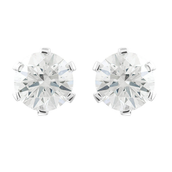 3.14 Carats Lab Grown Diamond 14K Gold Earrings