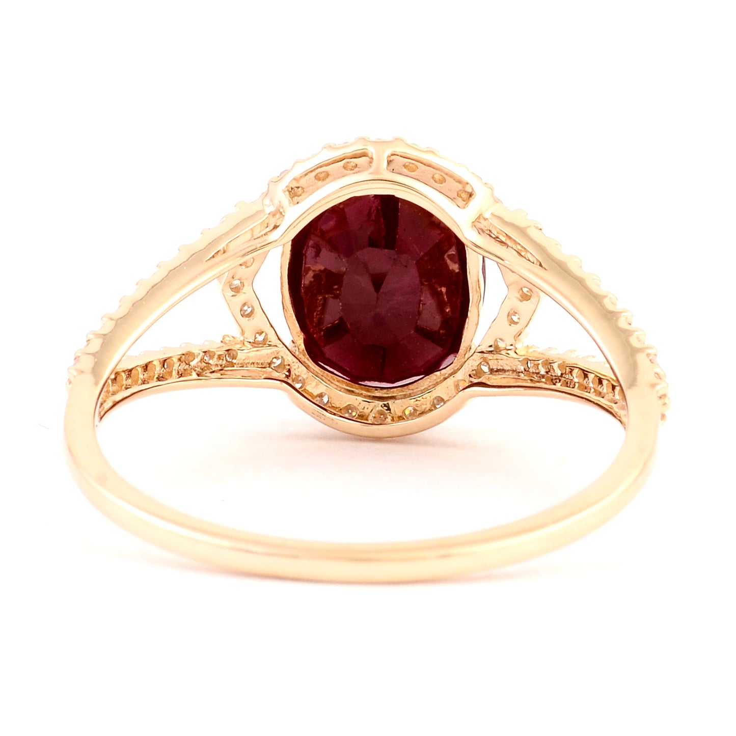 2.18 Ct Natural Codundum Ruby 14K Gold Ring