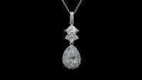 2.93 Carats Lab Grown Diamond 14K Gold Pendant