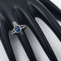 1.68 Ct Oval Mixed Cut Natural Sapphire 950 Platinum Ring