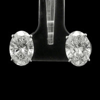 4.15 Carats Lab Grown Diamond 14K Gold Earrings