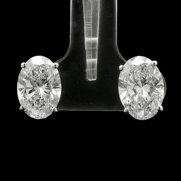 4.15 Carats Lab Grown Diamond 14K Gold Earrings