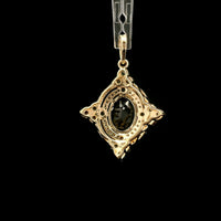 1.94 Ct Oval Tourmaline 14K Gold Pendant