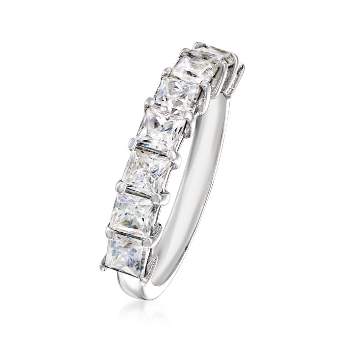 2.00 ct. t.w. Moissanite Ring in Sterling Silver. Size 9