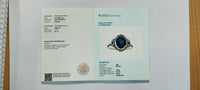 2.79 Ct Oval Mixed Cut Natural Sapphire 14K Gold Ring