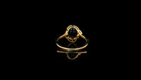2.12 Ct Oval Natural Sapphire 14K Gold Ring