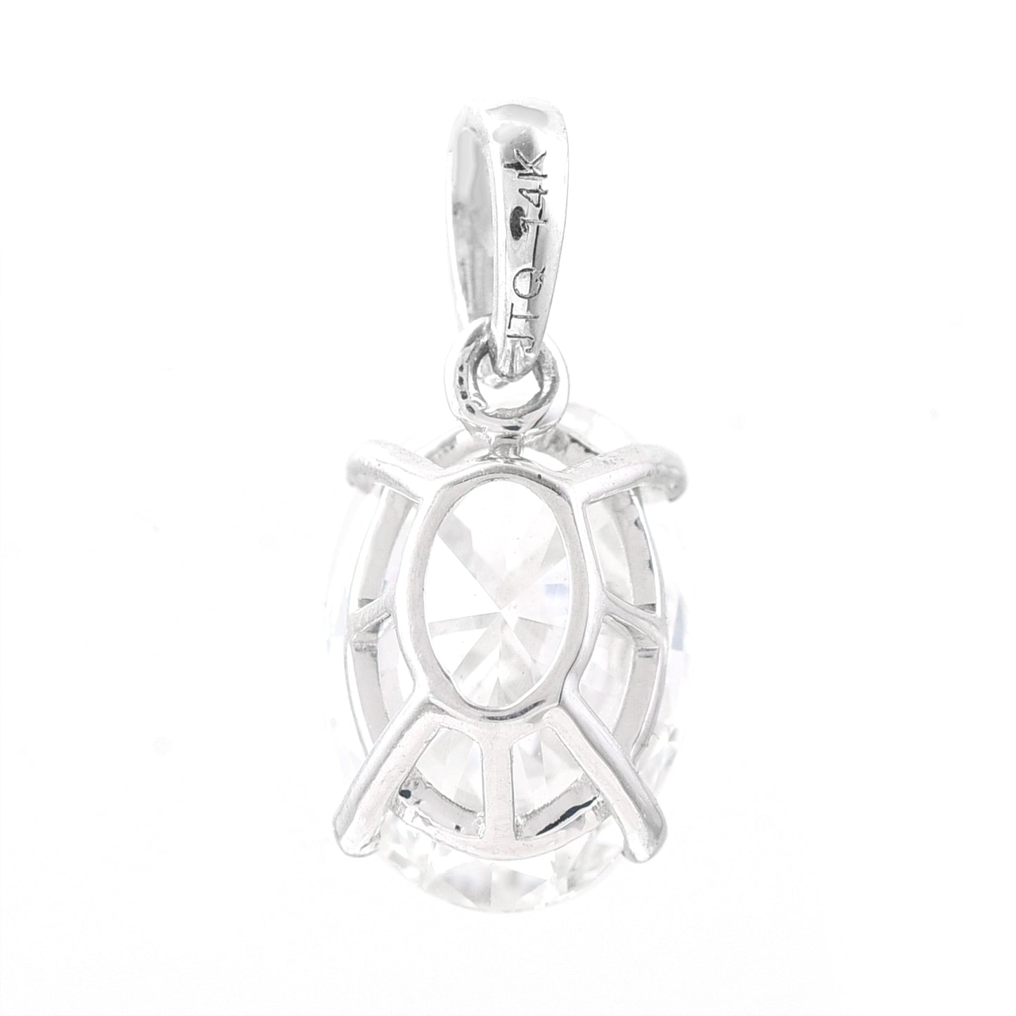 2.51 Carats Lab Grown Diamond 14K Gold Pendant