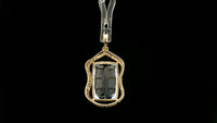 8.98 Ct Cushion Natural Aquamarine 14K Gold Pendant
