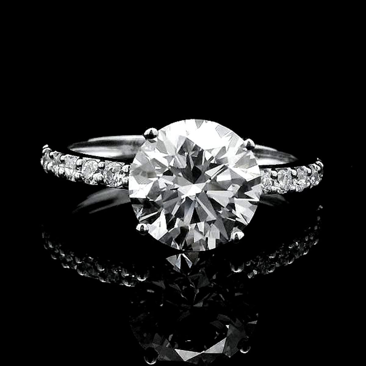 2.89 Carats Lab Grown Diamond 14K Gold Ring