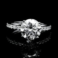 2.89 Carats Lab Grown Diamond 14K Gold Ring
