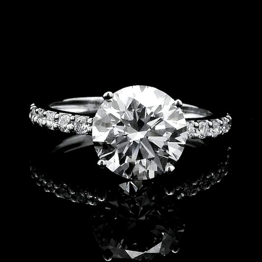 2.89 Carats Lab Grown Diamond 14K Gold Ring