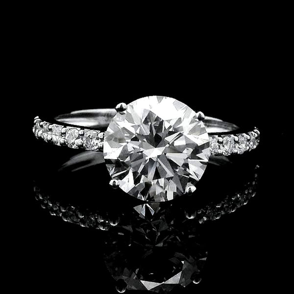 2.89 Carats Lab Grown Diamond 14K Gold Ring