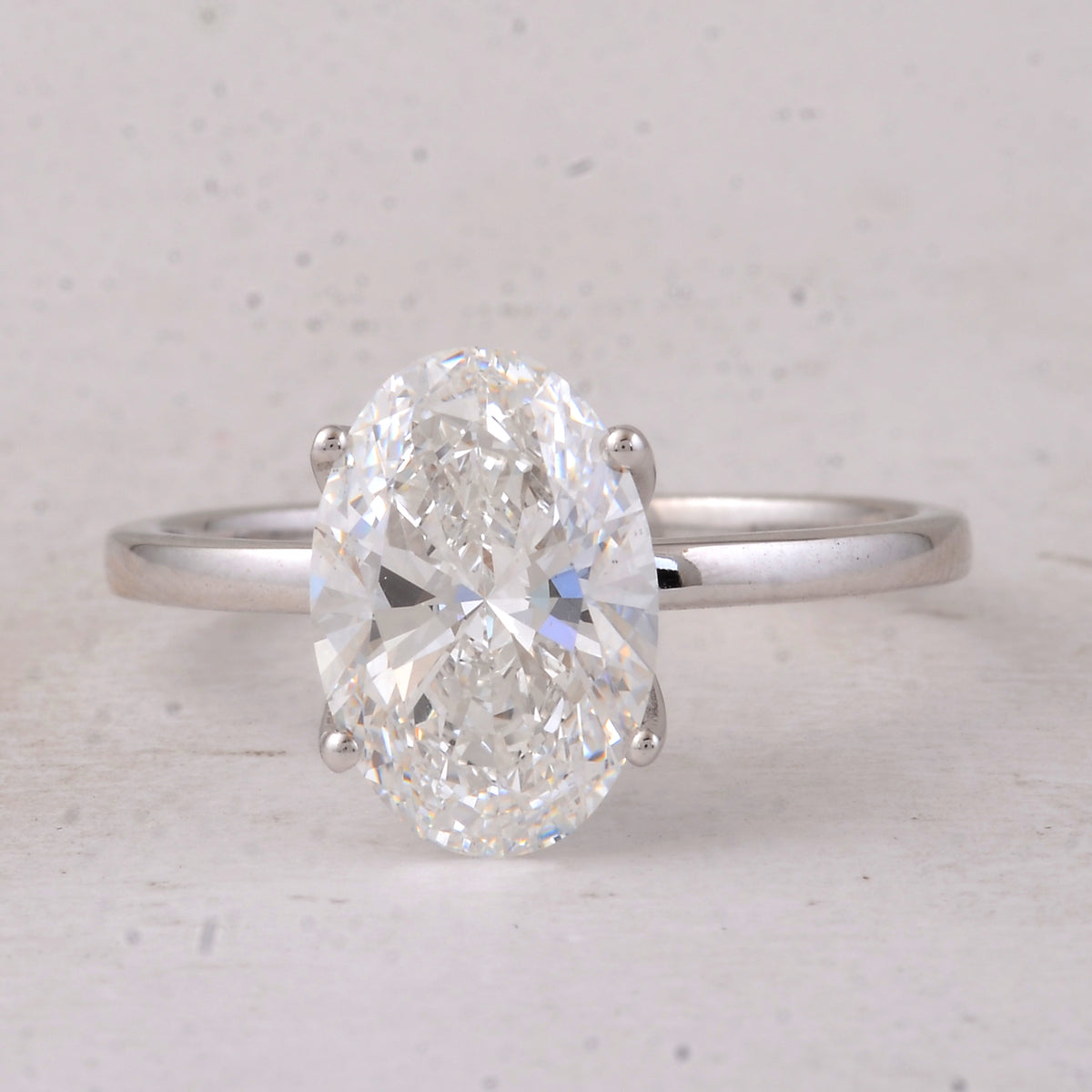2.56 Carats Lab Grown Diamond 14K Gold Ring