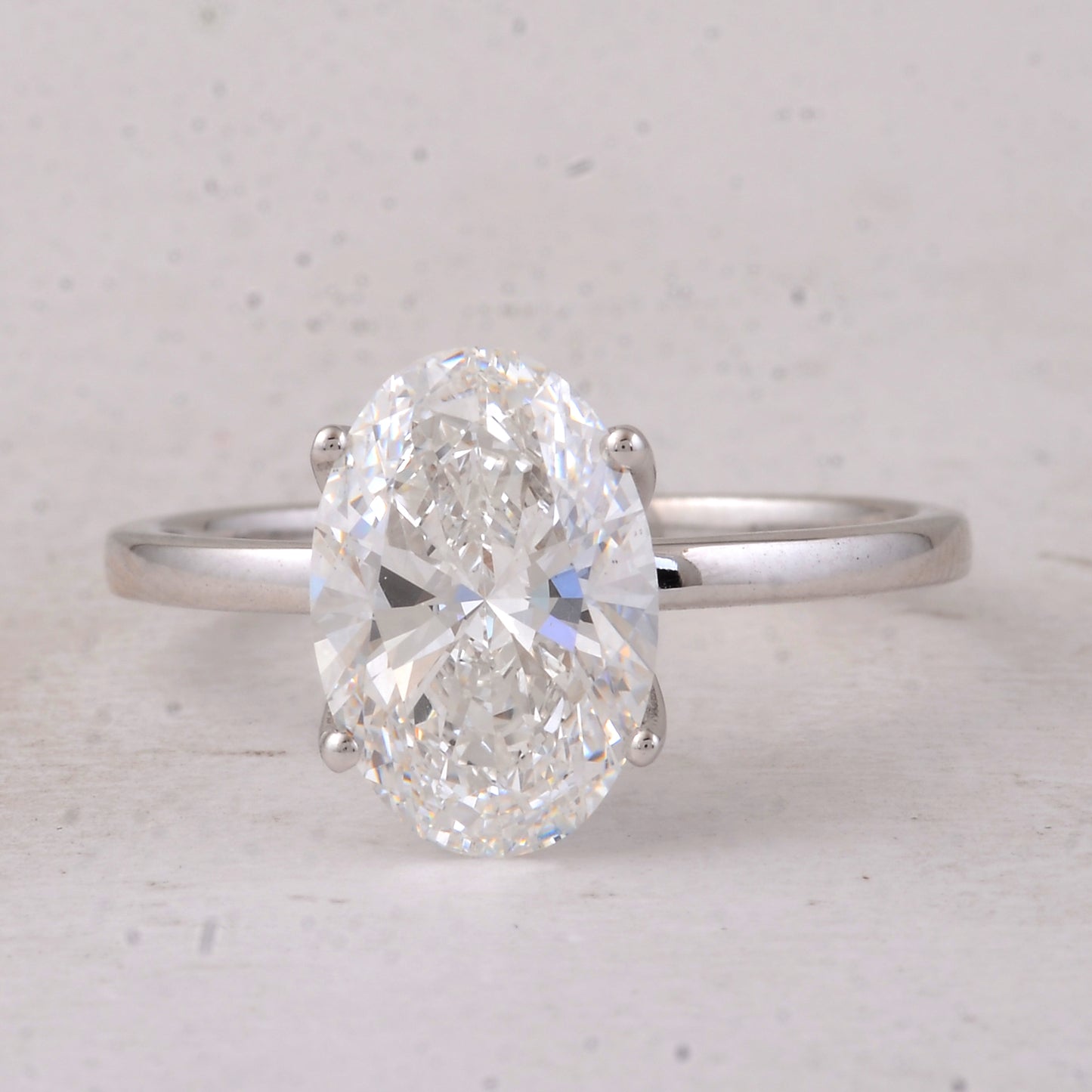 2.56 Carats Lab Grown Diamond 14K Gold Ring