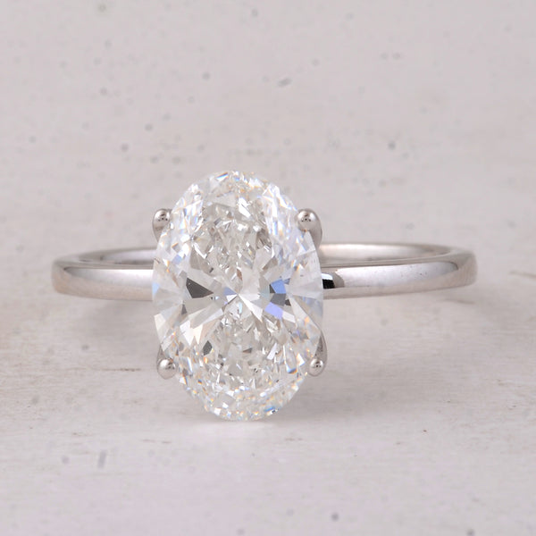 2.56 Carats Lab Grown Diamond 14K Gold Ring