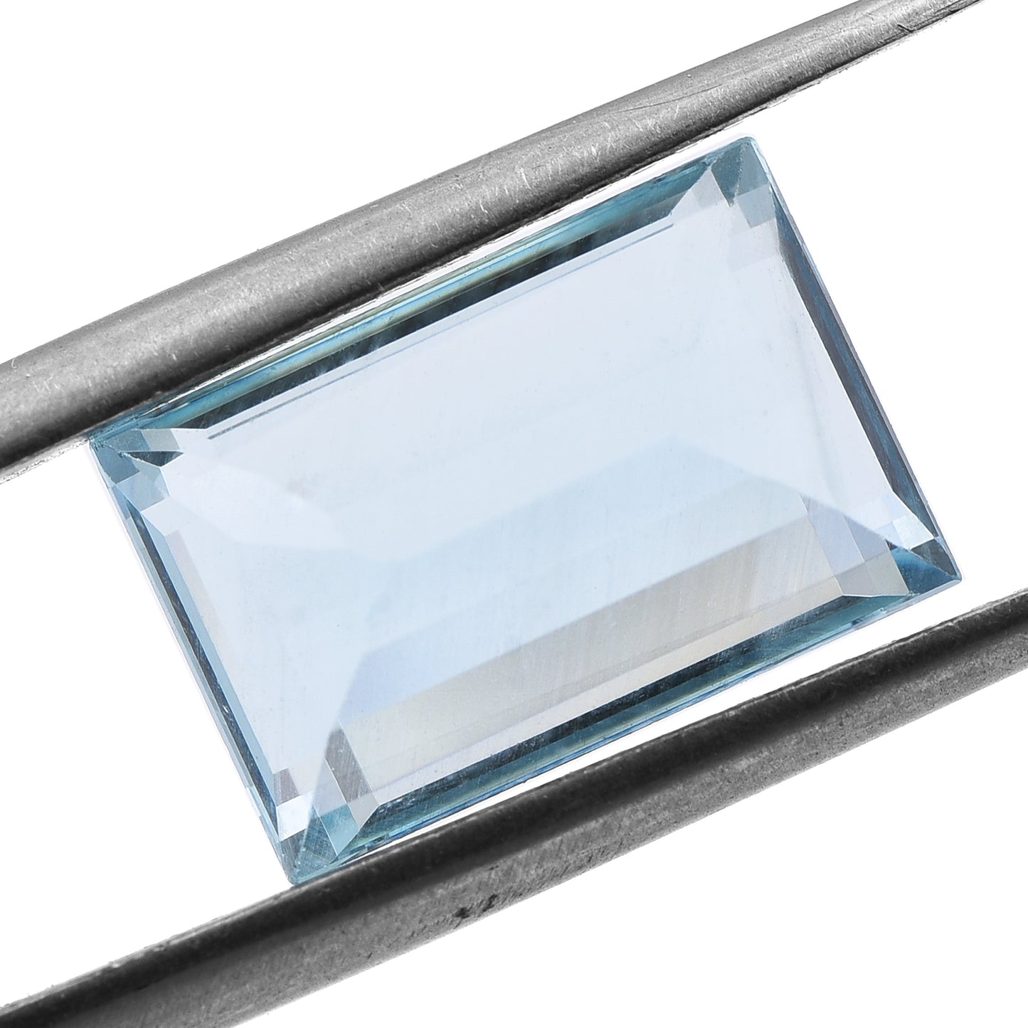 4.37 Natural Beryl Aquamarine Rectangular Step Cut Gemstone