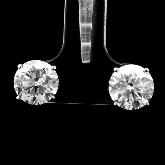 4.15 Carats Lab Grown Diamond 14K Gold Earrings
