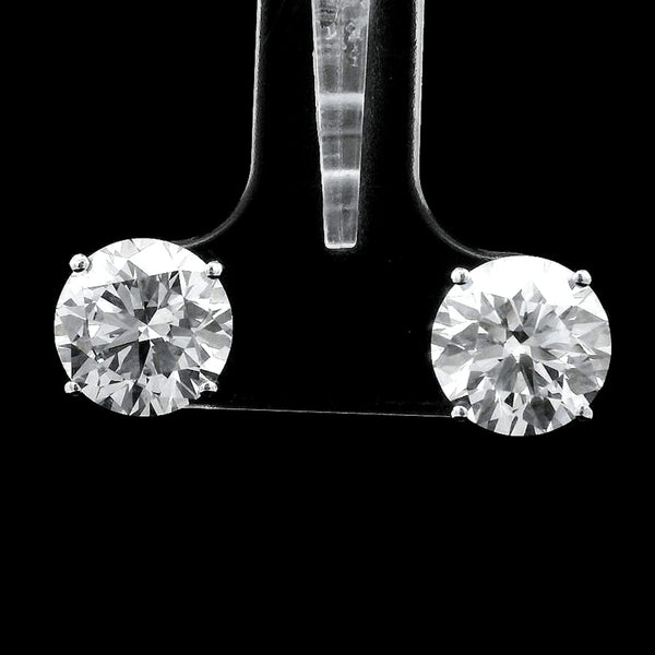 4.15 Carats Lab Grown Diamond 14K Gold Earrings