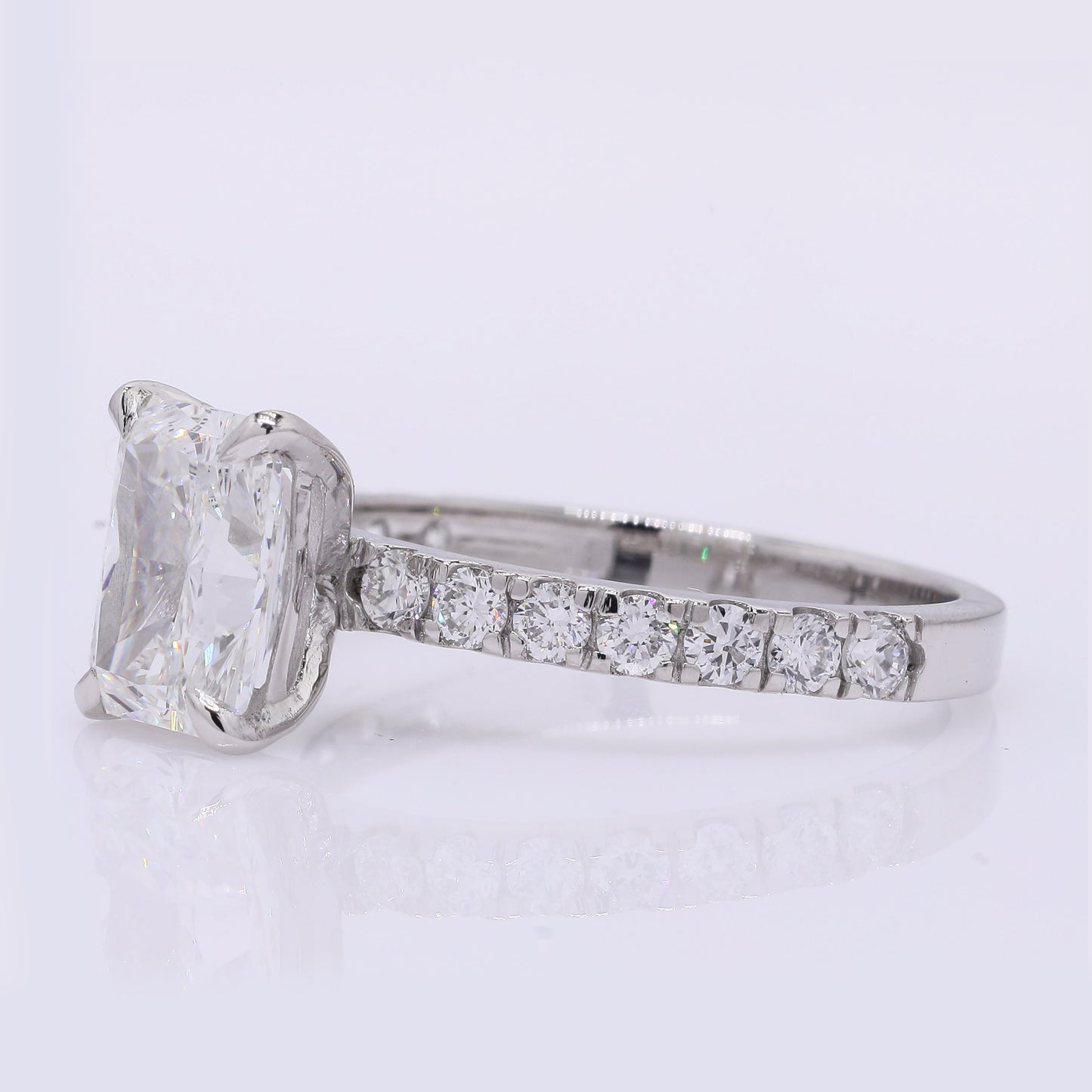2.49 Carats Lab Grown Diamond 950 Platinum Ring
