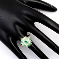 2.83 Ct Oval Emerald 14K Gold Ring
