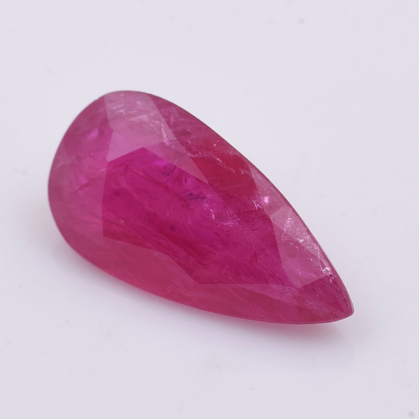 2.7 Natural Corundum Ruby Pear Mixed Cut Gemstone