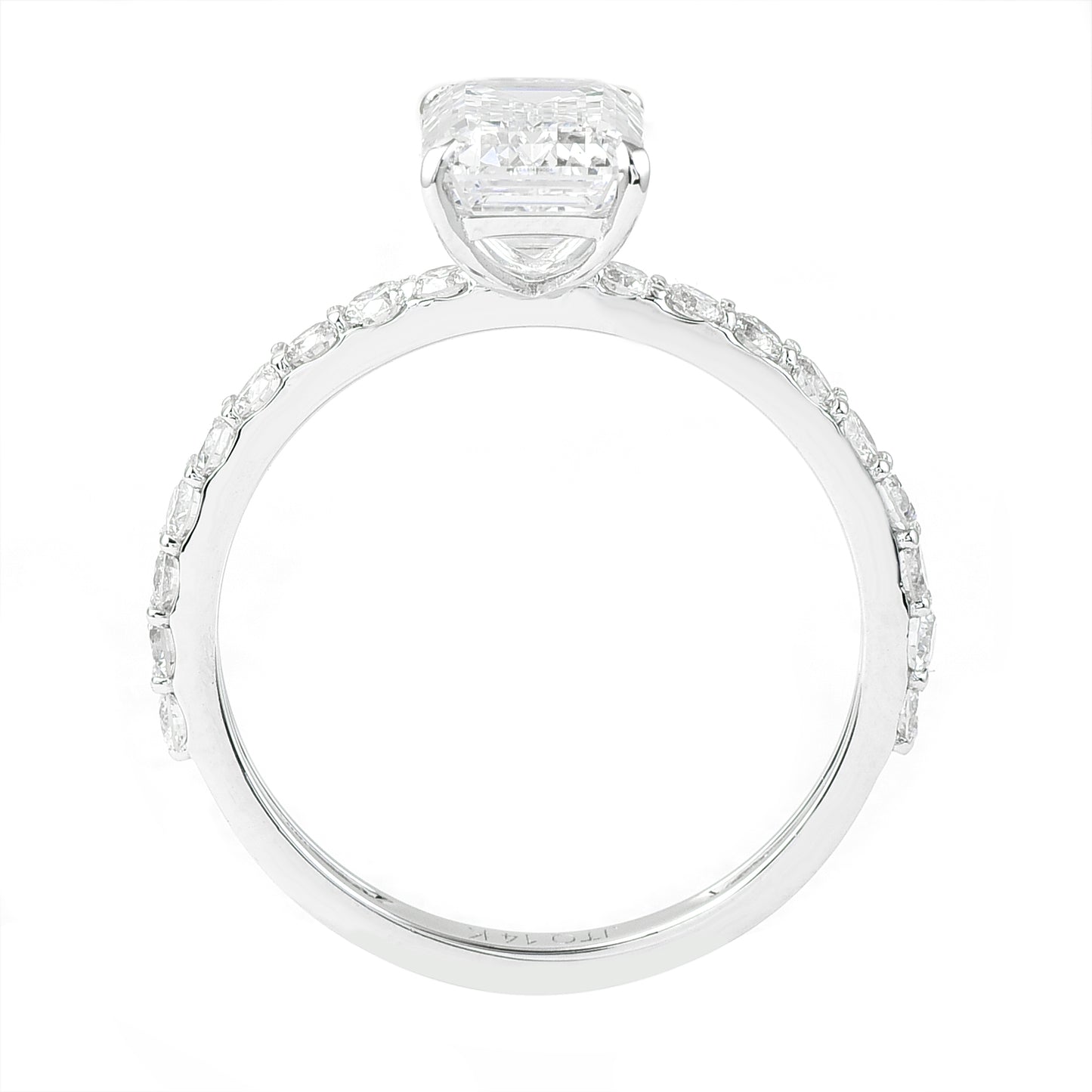 2.52 Carats Lab Grown Diamond 14K Gold Ring