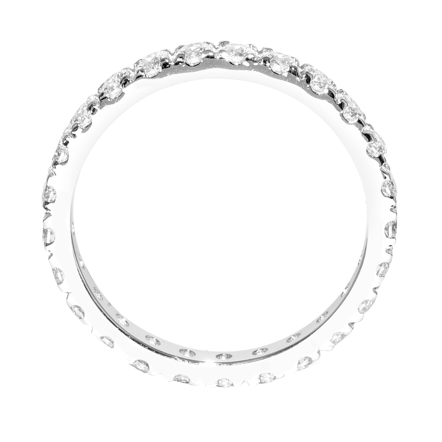 1.55 Ct Round Moissanite 925 Sterling Silver Ring