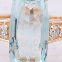 2.48 Ct Cushion Natural Emerald 14K Gold Ring
