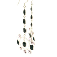 18.50 Ct Amethyst, Sapphire 925 Sterling Silver Earrings