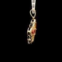 1.27 Ct Square Tourmaline 14K Gold Pendant