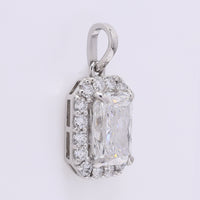 2.32 Carats Lab Grown Diamond 950 Platinum Pendant