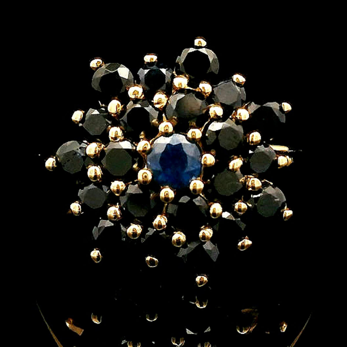 1.84 Ct Round Sapphire 14K Gold Ring