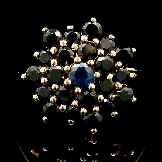 1.84 Ct Round Sapphire 14K Gold Ring